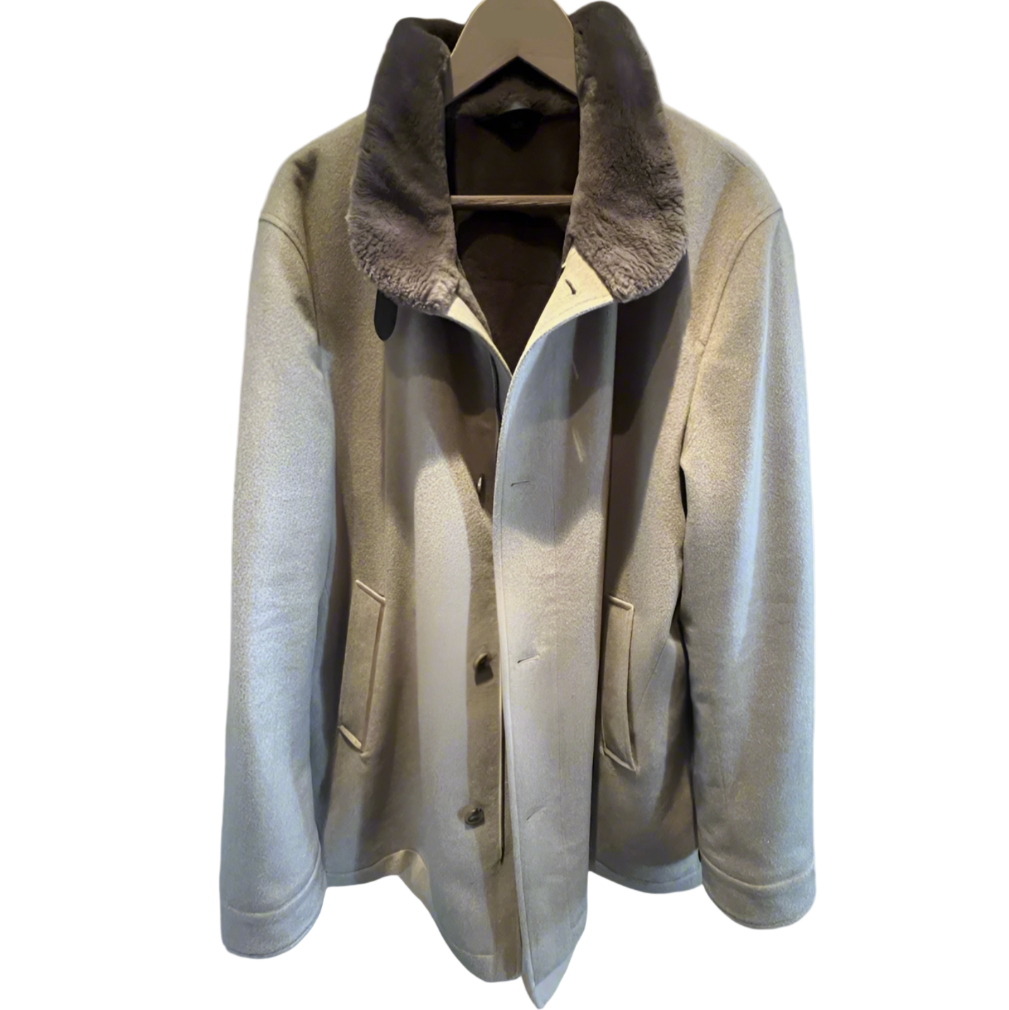Loro Piana Castorino Fur Lined Cashmere Coat (54)
