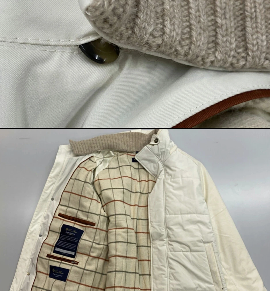 Loro Piana Cashmere Icer Bomber Jacket (XL)