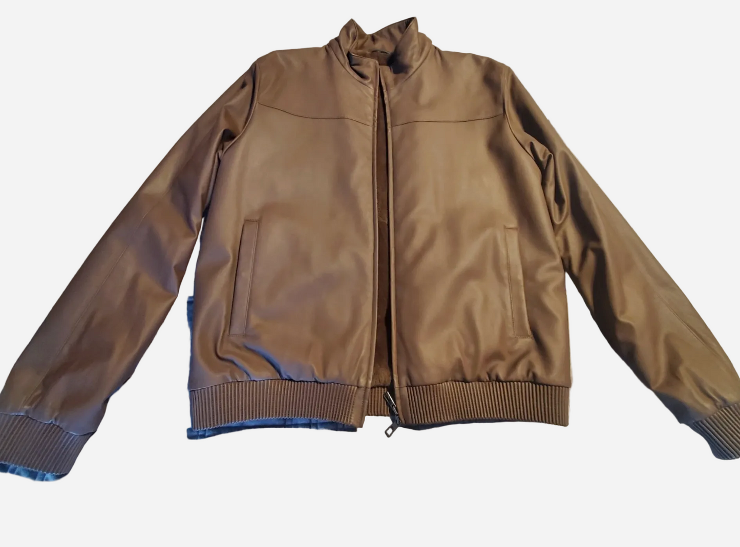 Loro Piana Castorino Fur-Lined Reindeer Leather Jacket (XL)