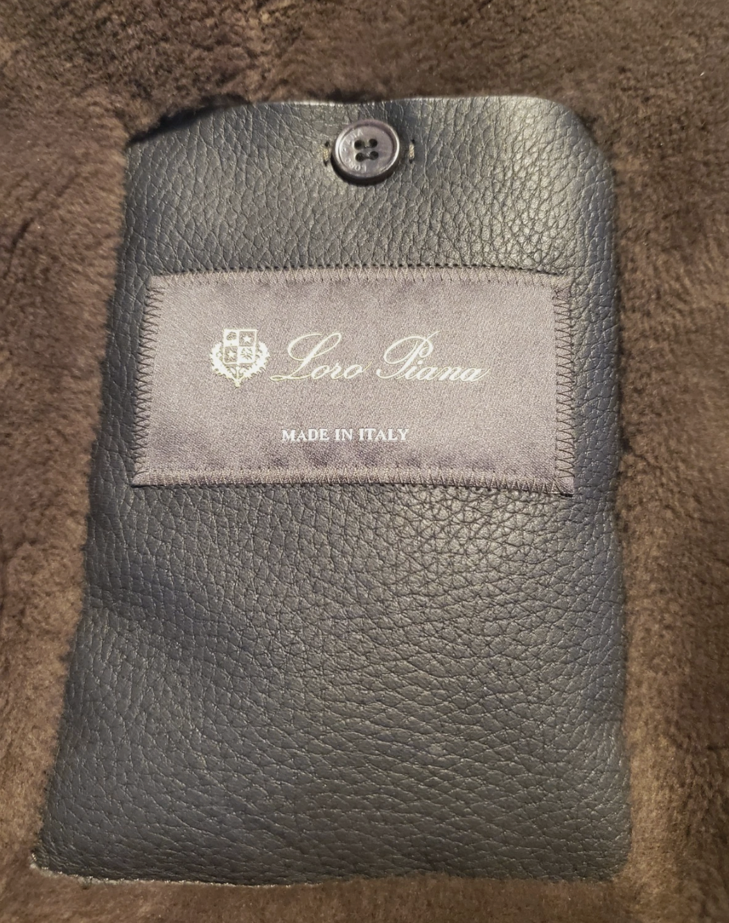 Loro Piana Castorino Fur-Lined Reindeer Leather Jacket (XL)