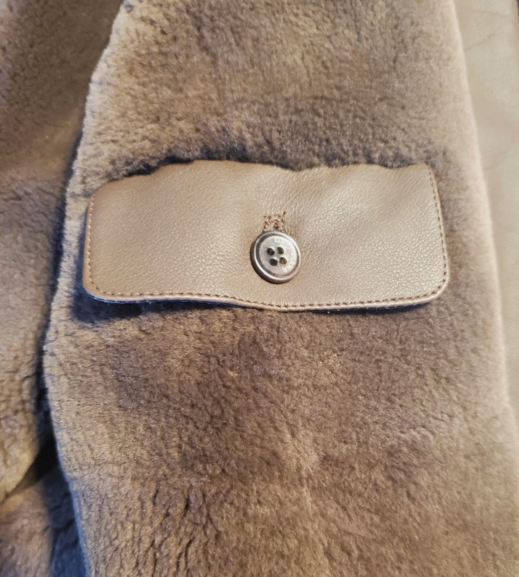 Loro Piana Castorino Fur-Lined Reindeer Leather Jacket (XL)