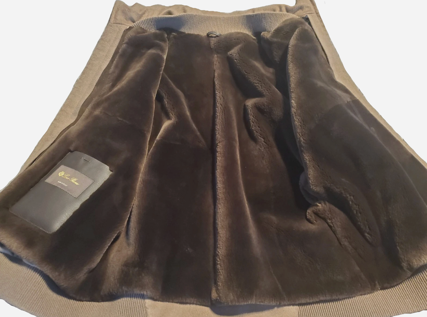 Loro Piana Cashmere Castorino Fur Lined Citey Bomber