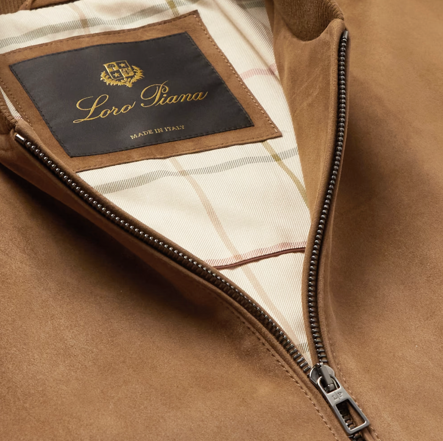 Loro Piana Suede Ivy Bomber Jacket