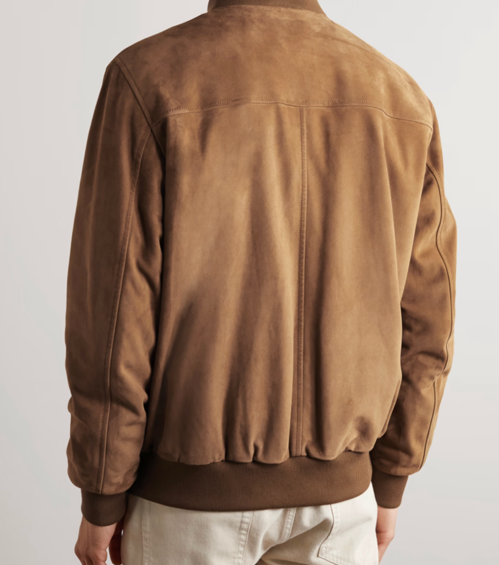 Loro Piana Suede Ivy Bomber Jacket