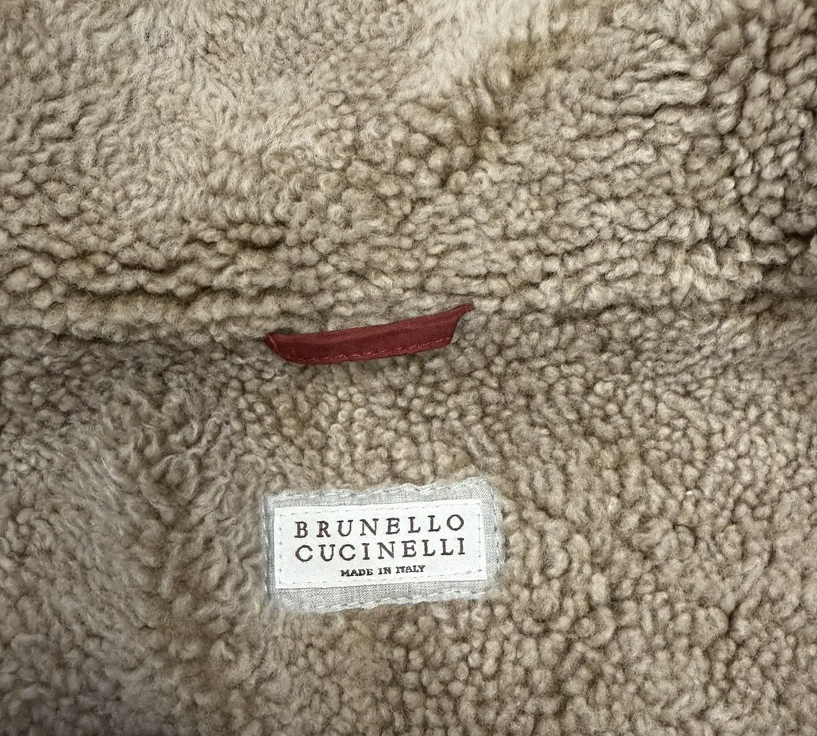 Brunello Cucinelli Shearling Lined Corduroy Trucker Jacket