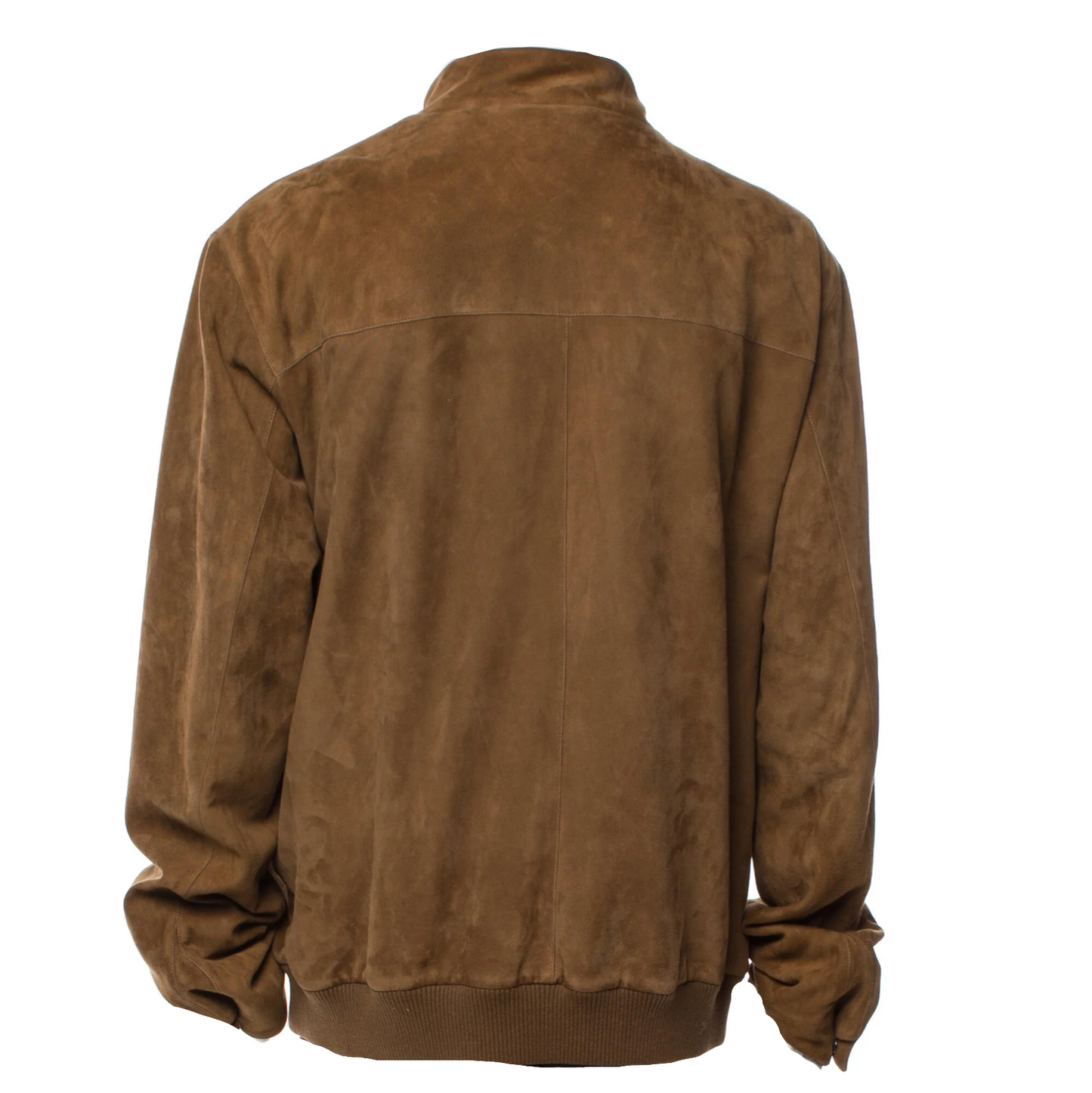 Loro Piana Brown Suede Bomber Jacket
