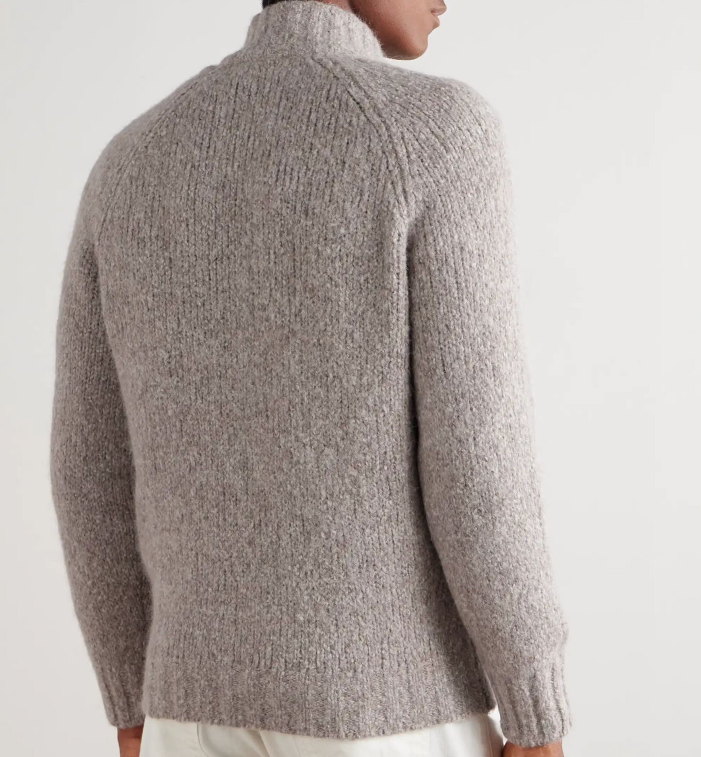 Brunello Cucinelli Knit Alpaca Zip Jacket