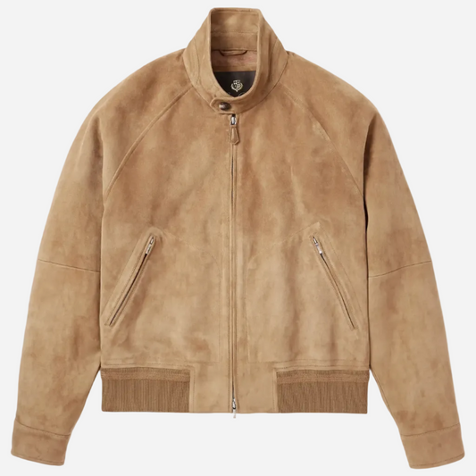 Loro Piana Novak Suede Bomber Jacket