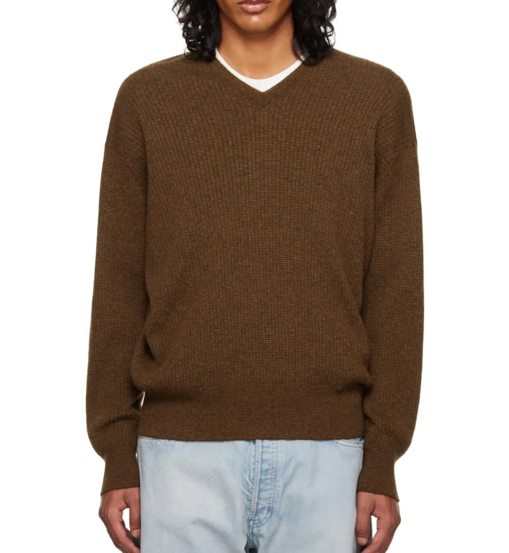 The Row "Thayer" Cashmere V-Neck Sweater