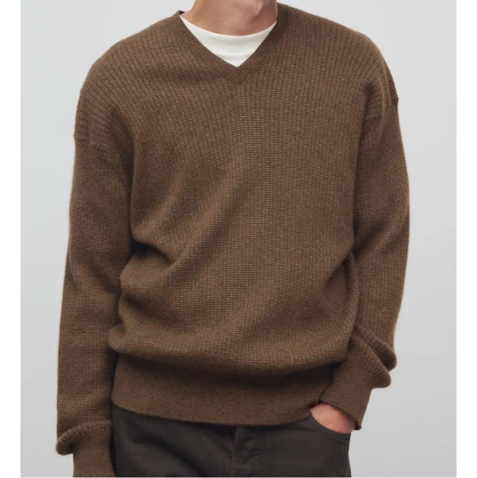 The Row "Thayer" Cashmere V-Neck Sweater