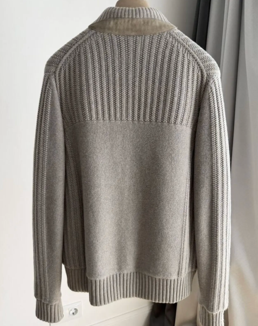 Loro Piana Castorino Fur Lined Baby Cashmere Bomber Jacket
