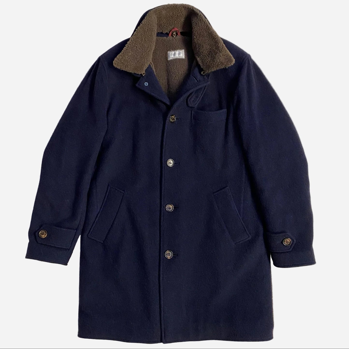 Brunello Cucinelli Shearling Lined Cashmere Coat