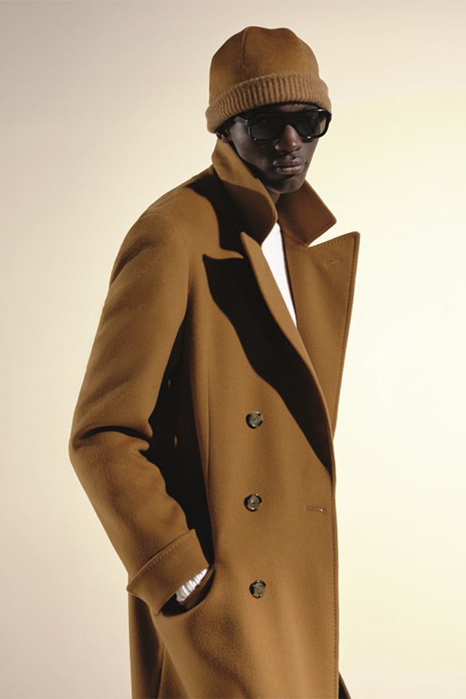 Loro Piana "Sergio" Cashmere Double Breasted Overcoat