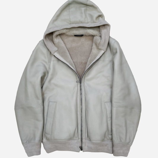 Loro Piana Shearling Hooded Jacket